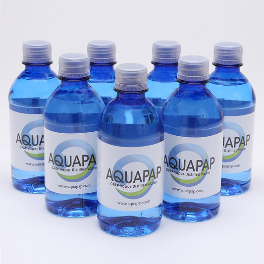 AQUAPAP CPAP Water 8-Pack 12 Ounce Bottles FREE SHIPPING
