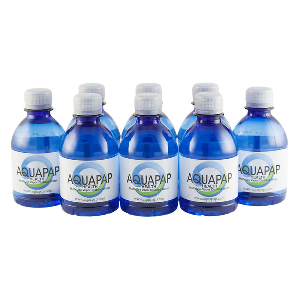 AQUAPAP CPAP Vapor Distilled Water 8-Pack (8 oz.) FREE SHIPPING