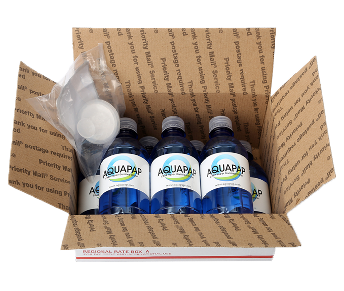 AQUAPAP CPAP Water 8-Pack 12 Ounce Bottles FREE SHIPPING