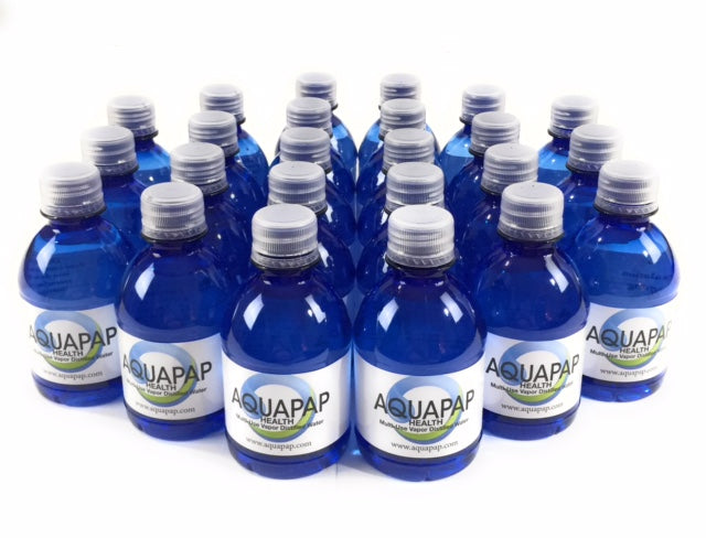 AQUAPAP CPAP Vapor Distilled Water 24-Pack (8 oz.) FREE SHIPPING