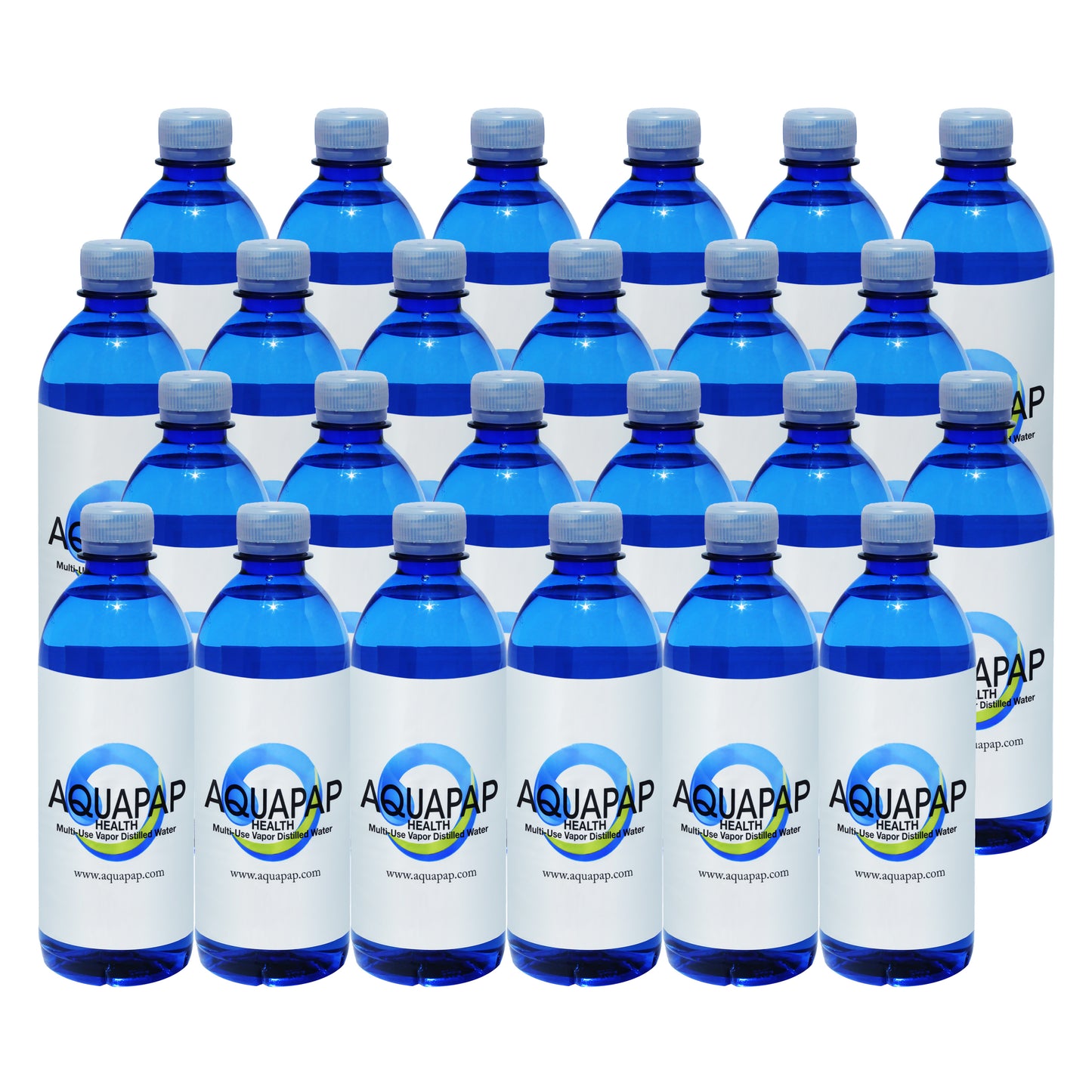 AQUAPAP 16.9 Ounce 24 Pack Vapor Distilled CPAP Water FREE SHIPPING