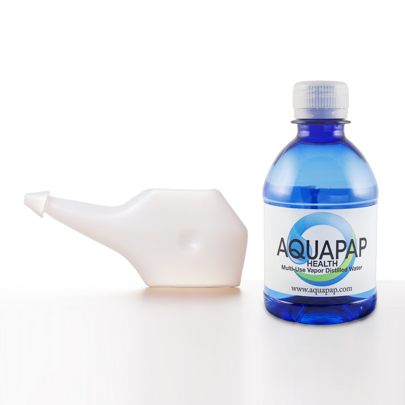 AQUAPAP Neti Pot Vapor Distilled Water 24-pack (8 oz.) FREE SHIPPING