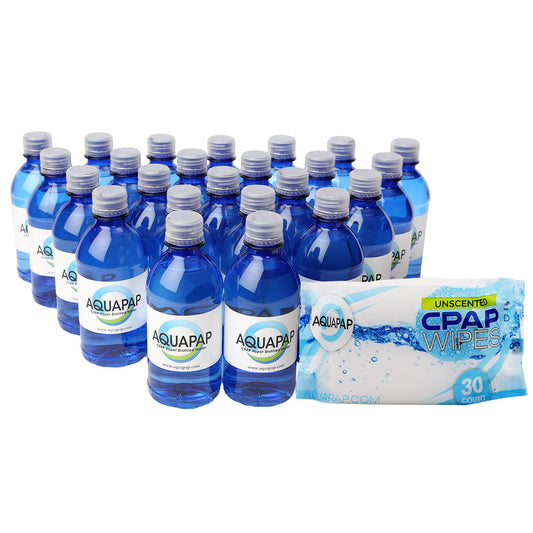 AQUAPAP 24-Pack Water (12 oz) & Wipes Combo**FREE SHIPPING **