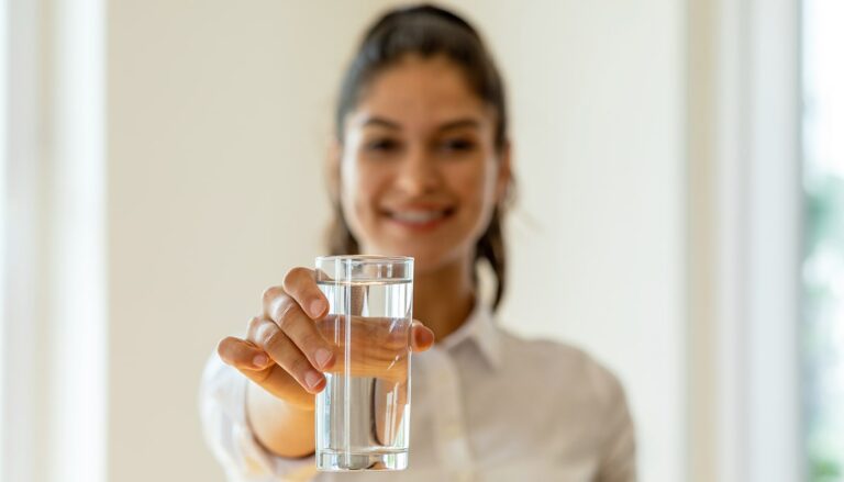 ph of distilled water in a glass