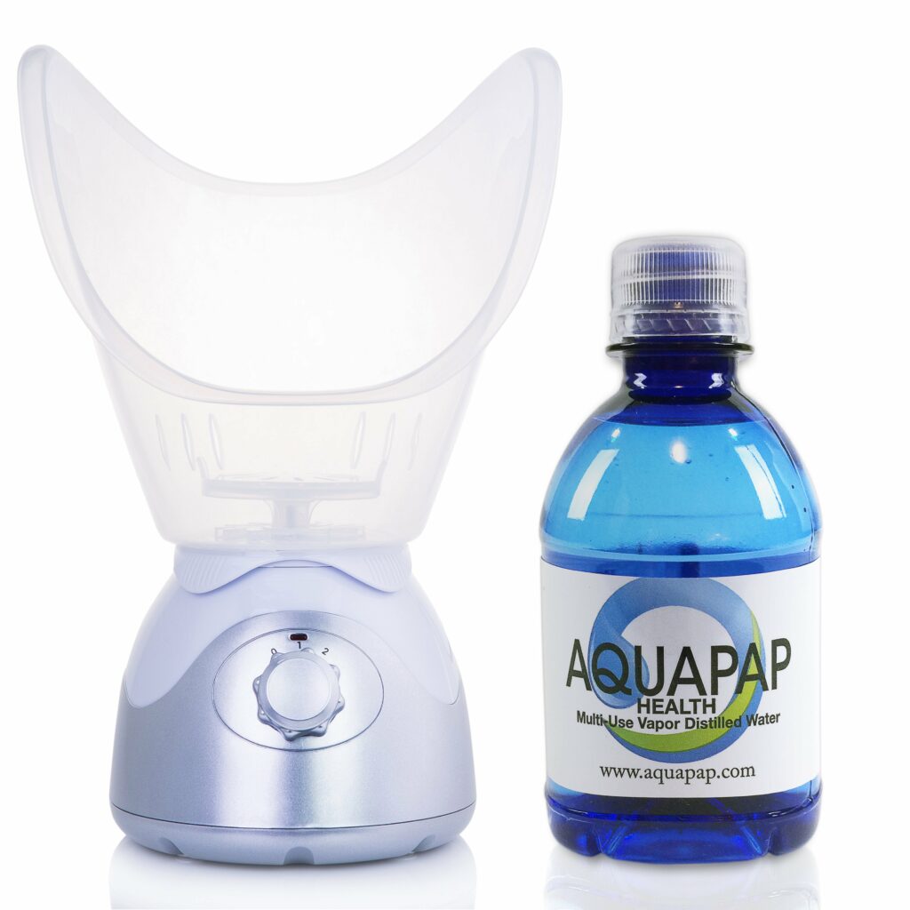 AQUAPAP Health Facial Steaming Water Vapor Distilled 8 Pack of 8 oz Bottles (Steamer Not Included)