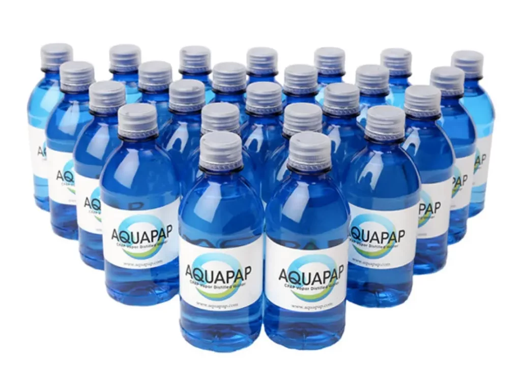 Distilled water bottles
